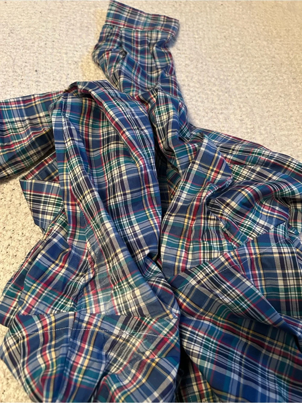 Large Polo Ralph Lauren Long Sleeve Button Down Shirt Multicolor Plaid